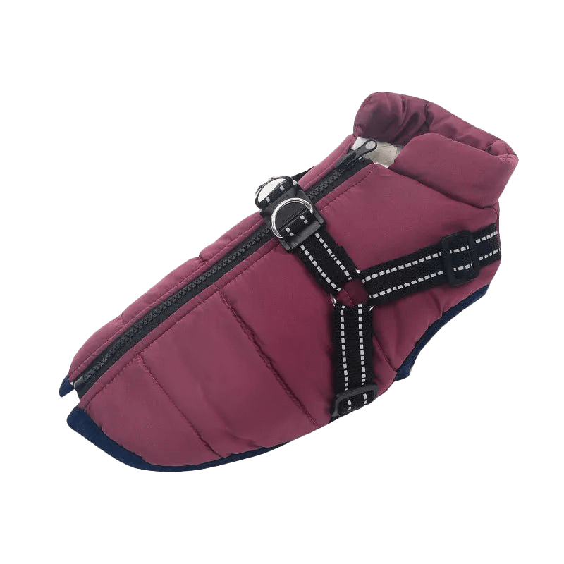 WARMPAWS - Der perfekte Winter Hundemantel mit integriertem Geschirr - Warmpaws