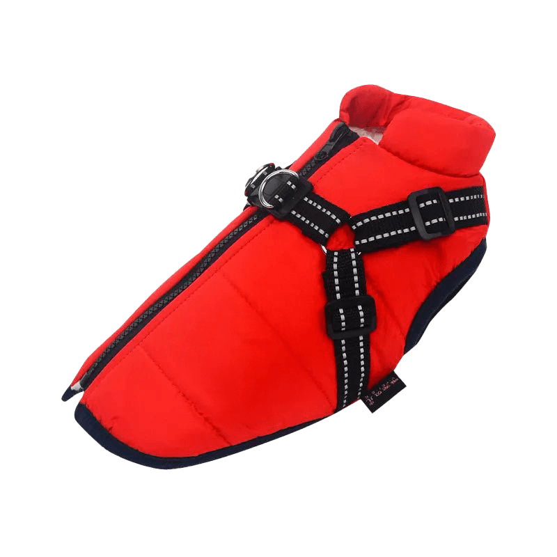 WARMPAWS - Der perfekte Winter Hundemantel mit integriertem Geschirr - Warmpaws