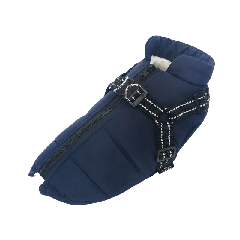 WARMPAWS - Der perfekte Winter Hundemantel mit integriertem Geschirr - Warmpaws
